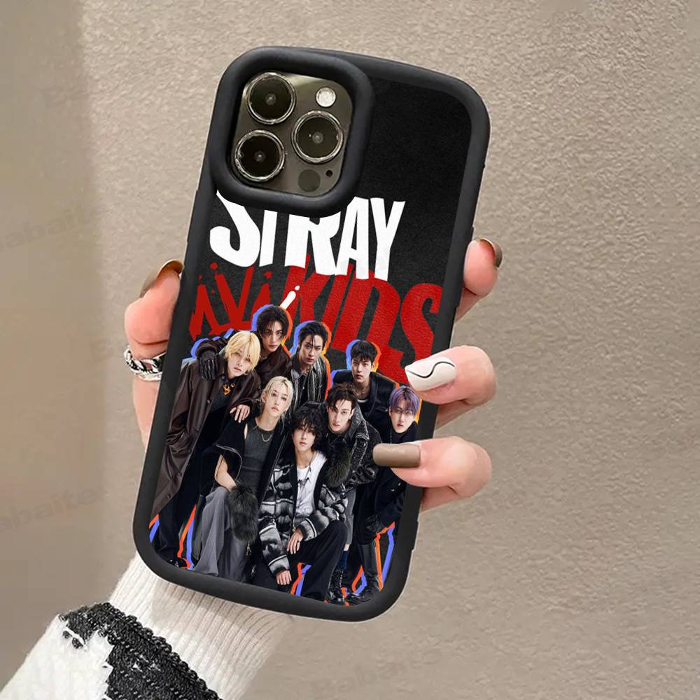 1PC Fashion Kpop S-Stray-Kids Phone Case for iPhone 17 16 15 14 13 12 11 Pro Max Plus Silicone Shockproof Case
