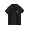 Boys Cotton Polo Shirt Summer Casual Short Sleeve Top For Big Kids Students Trendy T Shirt