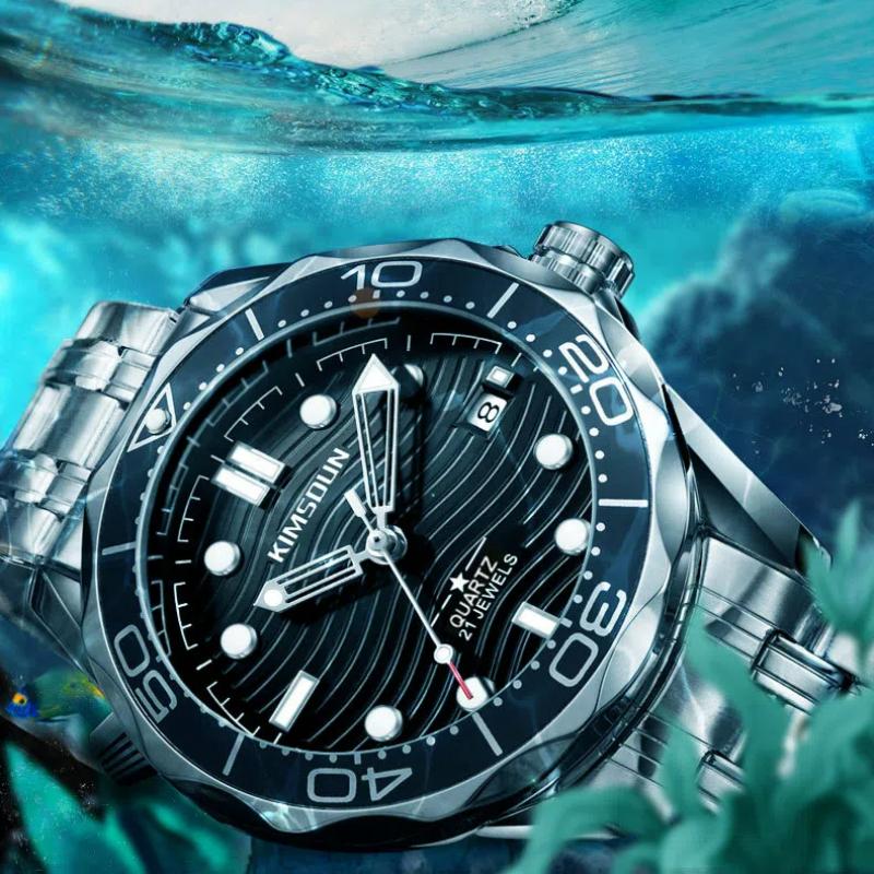 KIMSDUN Casual Fashion Quartz Men's Watch Date Waterproof Luminous Sports Business Men's Wrist Watch