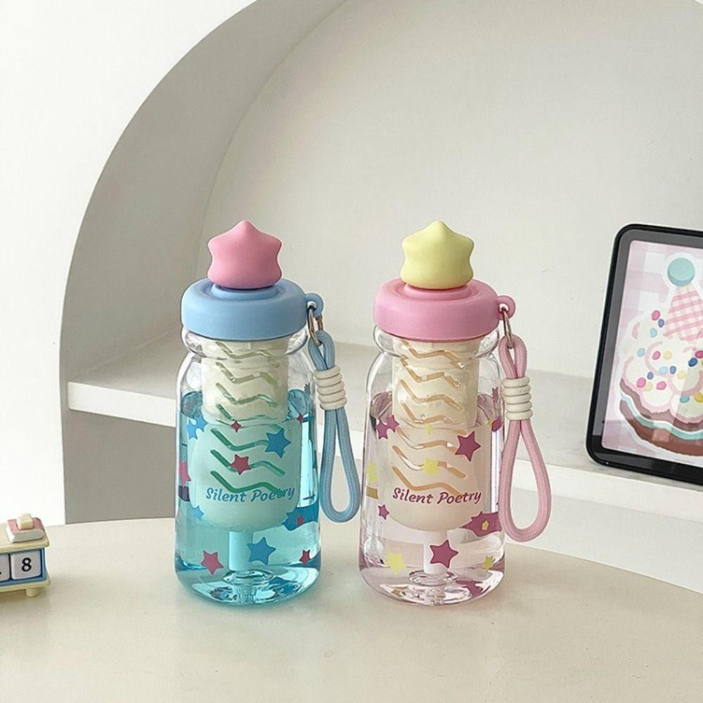 Large Capacity Star Water Bottle BPA Free Drinking Bottle With Tea Infuser School