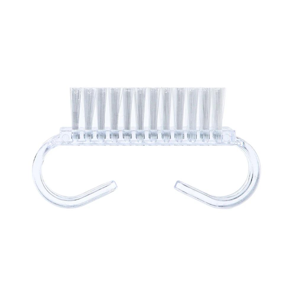 2PCS Nail Brushes 4 Colors Nail Art Manicure Pedicure Soft Remove Dust Powder Cleaning Brush Tools Transparent Horn Brushes