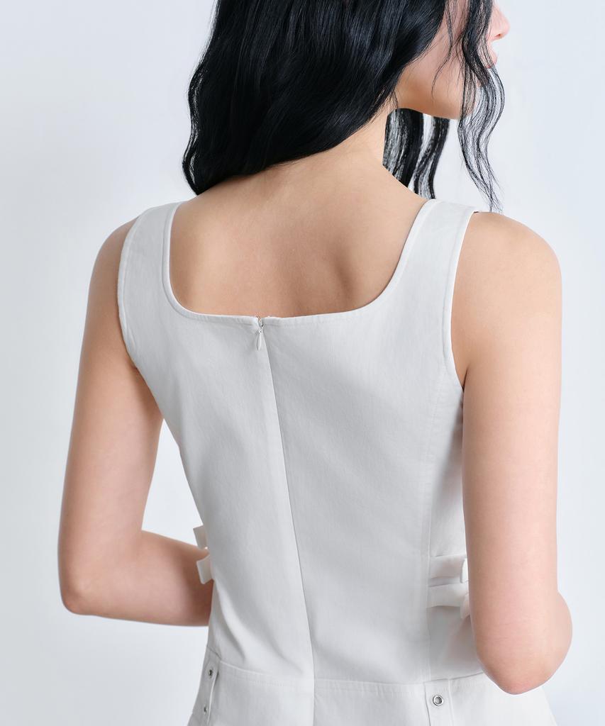Musinsa Standard Woman [Unbound Girl] Women'S Pleated Mini Dress [White]