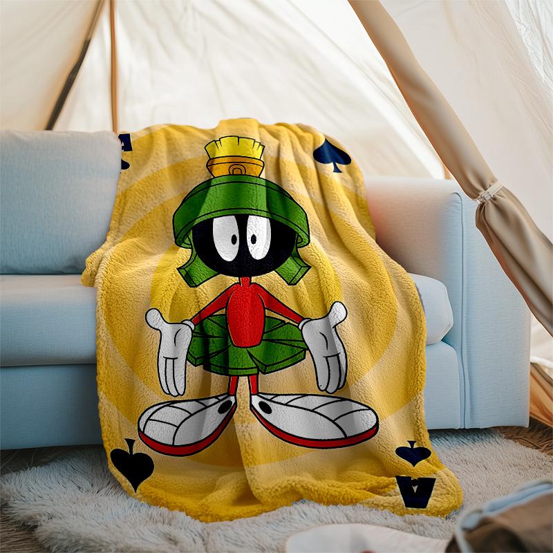 Marvin the Martian1 printed throw blanket—lightweight,soft,warm;versatile blanket for all seasons—perfect as &air-conditioning throw,nap blanket