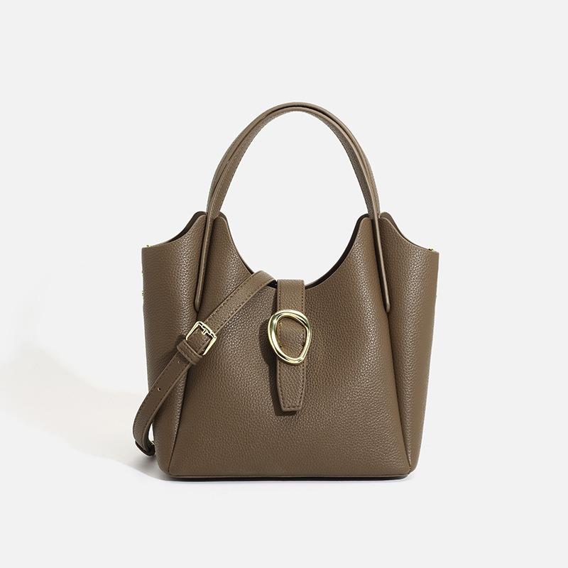 Leather Women's Bags New Large-capacity Women's Bags Commuter Bags Tote Bags Versatile Single Shoulder Crossbody Portable