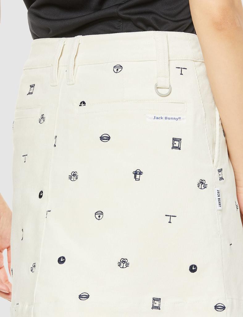 Jack Bunny Doraemon Collaboration Size Size Small Women's Skirt, C/PU Corduroy, 263-2234050, 030_White,