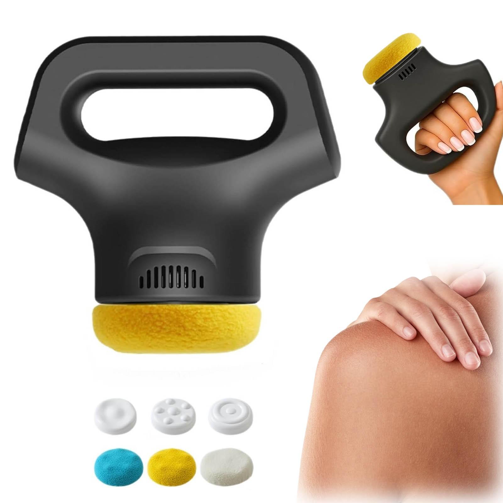 

Массажёр Massology Pro , портативный домашний массажный инструмент с 12 уровнями регулировки и 3 массажными головками для спины, шеи, тела One Size чёрный