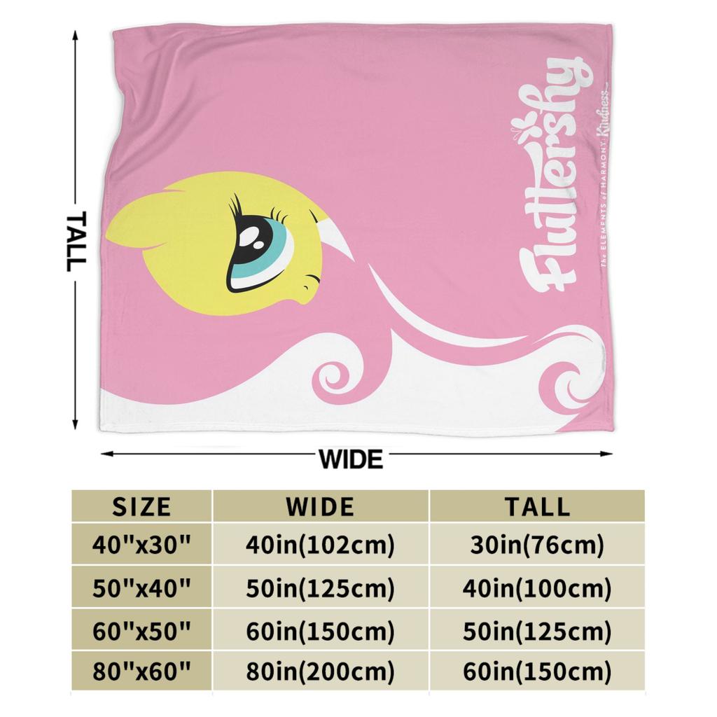 The Little Pony Fluttershy Plush Blanket Child  Flannel Throw Blanket For Living Room Super Warm Custom Quality Bedspread Gift