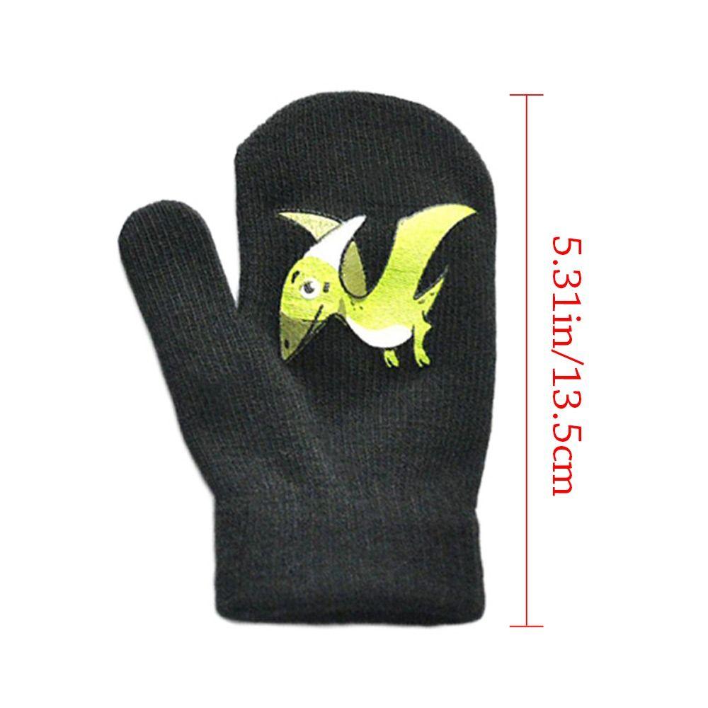 Winter Thicken Velvet Children Baby Gloves Keep Warm Soft Full Finger Mittens Elastic Cartoon Winter Gloves