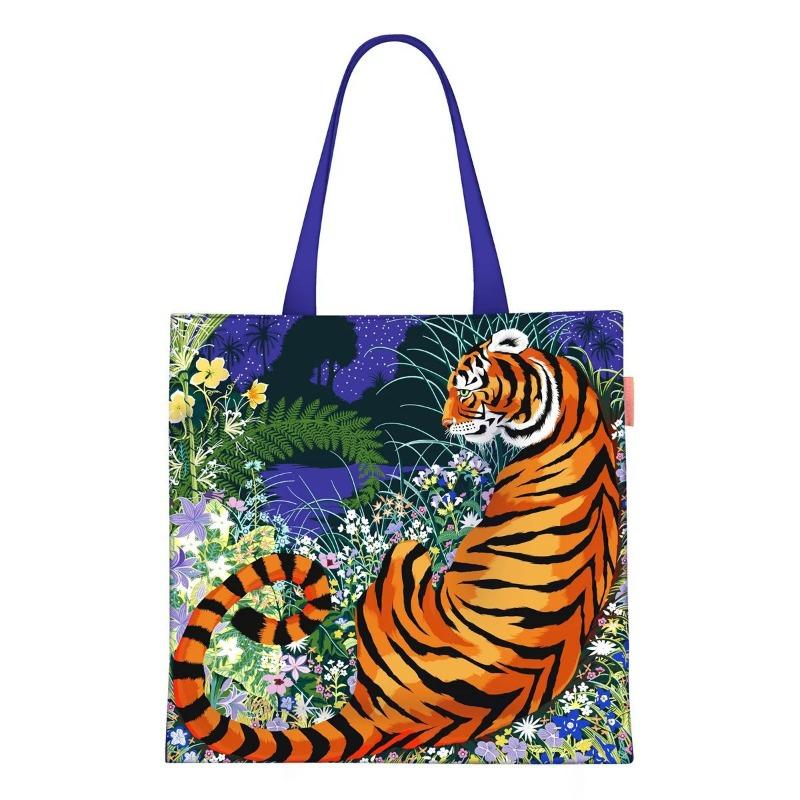 Printed Canvas Bag Women's Hand Bag Large Capacity Student Tutoring Shoulder Bag
