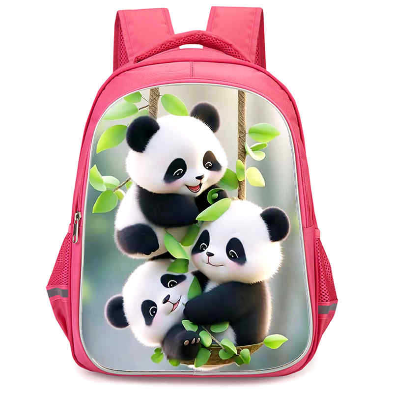 Panda Niedliche Schultasche Verschleißfest Großes Fassungsvermögen Wirbelsäulenschutz Und Anti-Buckel Schüler Party Must-Have Leichter Rucksack