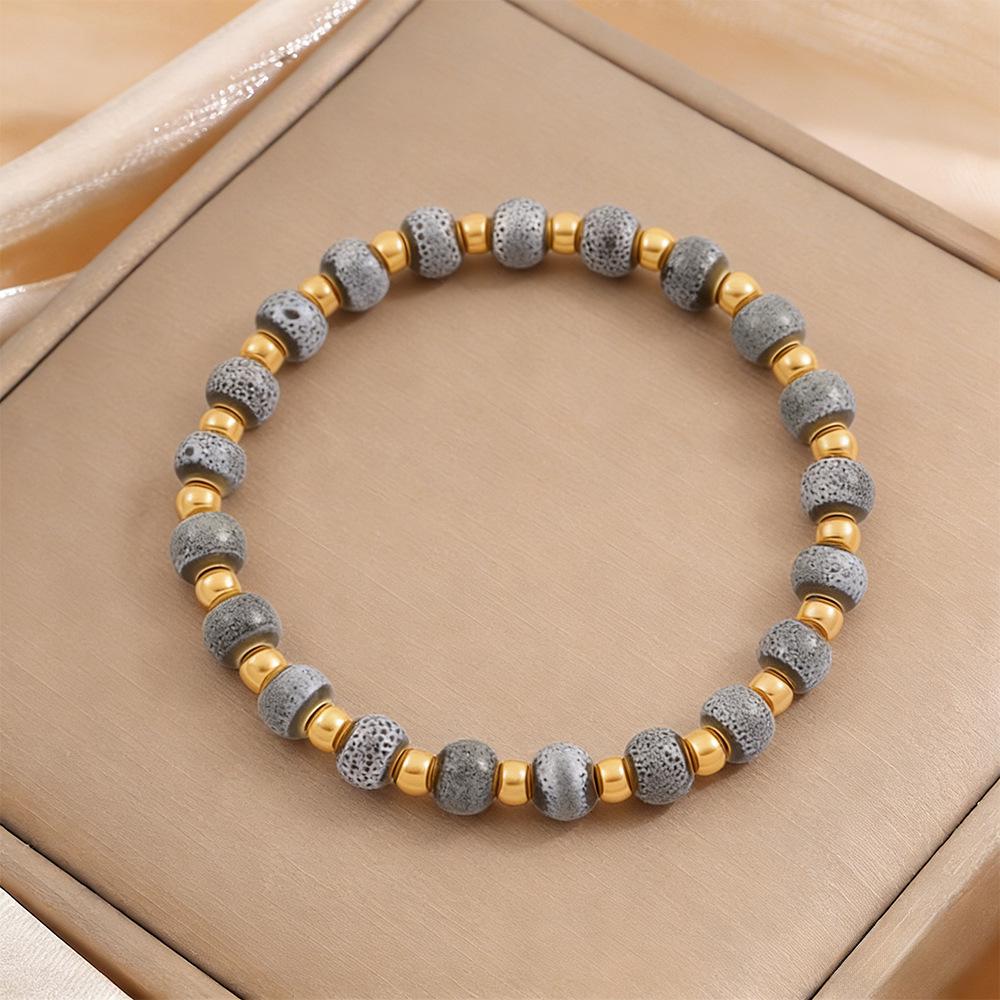 Korean Fashion Titanium Steel Diamond Inlaid Women's Luxury Bracelet