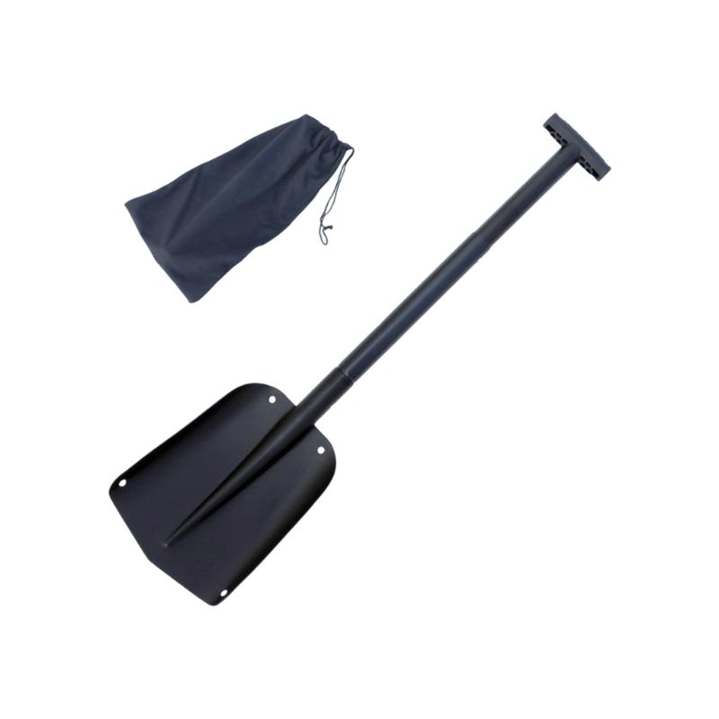 652F Heavy Duty Aluminum Alloy Snow Shovel With AntiSlip Grip Winter Survival Tool