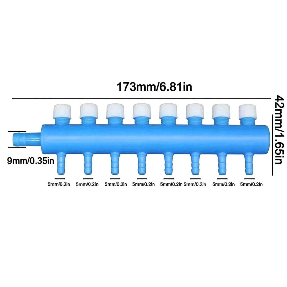 Multi Outlet Air Flow Control Valve Adjustable Aquarium Air Splitter Aquarium Aeration