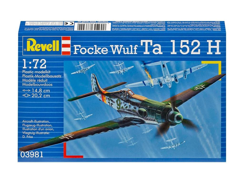 German Revell Ta152H 03981 Plastic Model 1/72 Focke-Wulf