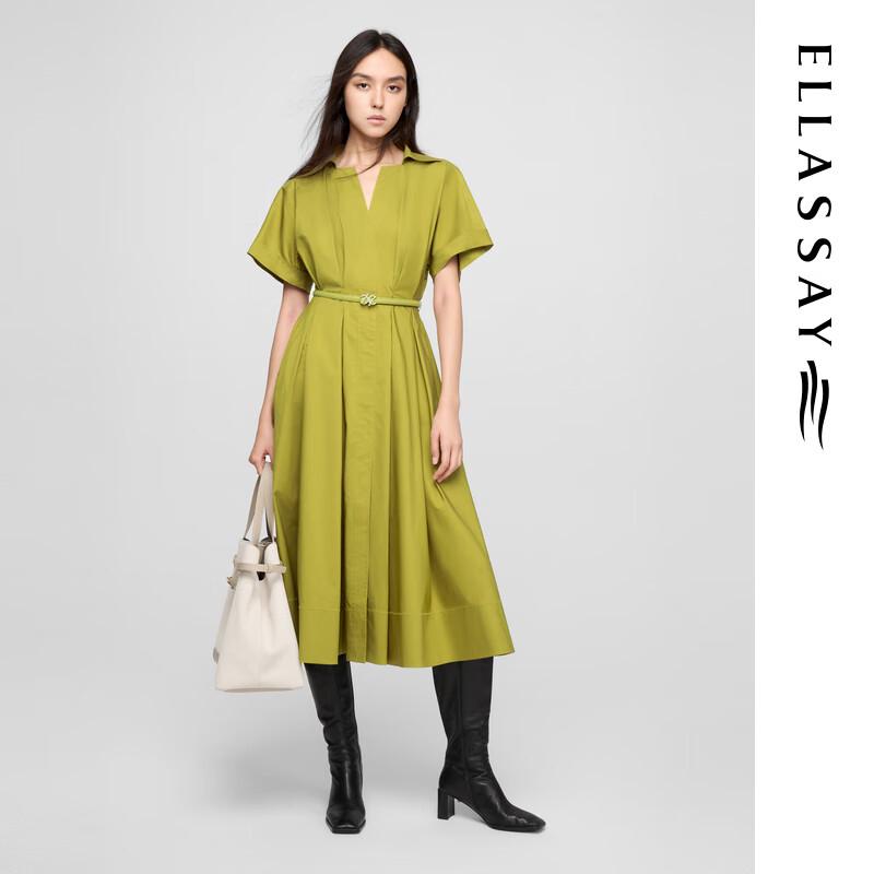 

ELLASSAY 2025 Early Spring Elegant Silk Blend Midi Dress L
