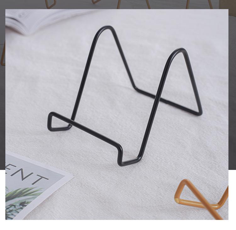 Wrought Iron Photo and Tablet Display Stand - Decorative Metal Frame Holder