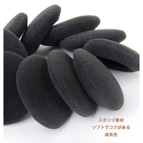 MINBOOT Replacement Headphone Covers, Ear Pads, 55mm, 4-Piece Set, Highly Elastic and Durable Sponge