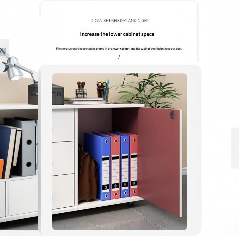 Mobile Office Storage Cabinet With Lockable Drawers And Door 3-Tier Unit Suitable For Office Or Bedside Use