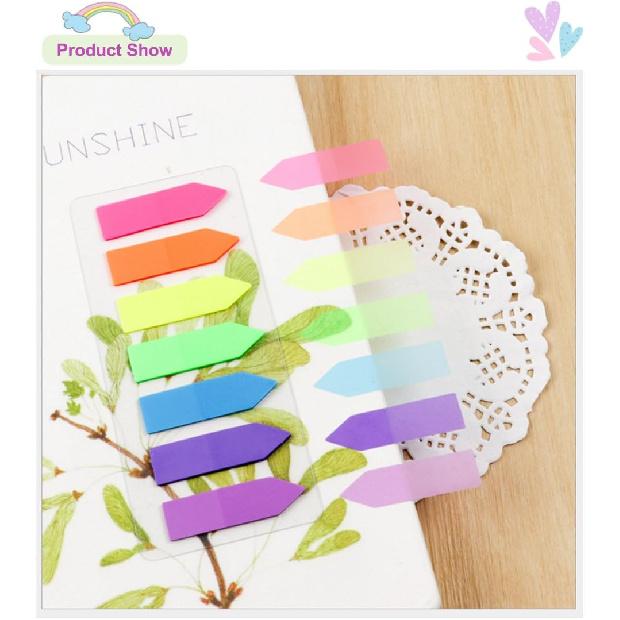 Colored Sticky Neon Flags Index Tabs Page Markers Highlight Strips Writable Labels Page for Marking and Highlighting, 8 Sets, 1120pcs