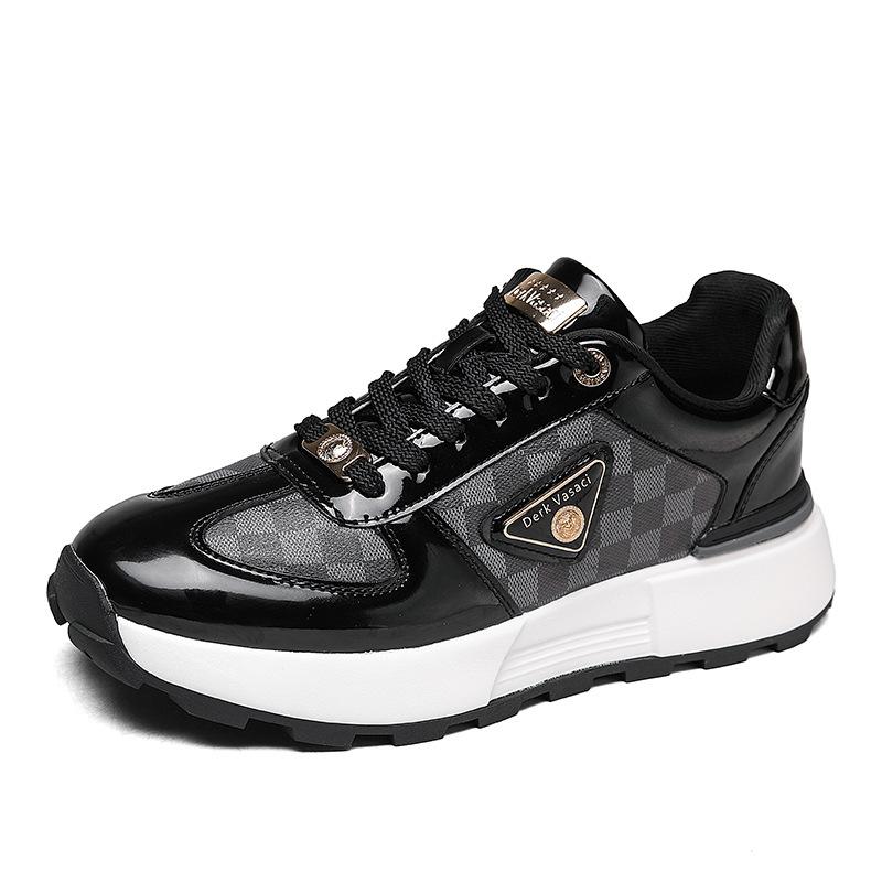 Herren High-End Light Luxury Hochwertiges Leder Rutschfest und Verschleißfest Weichsohlige Sport- und Freizeitschuhe Modische Vielseitige Trendschuhe