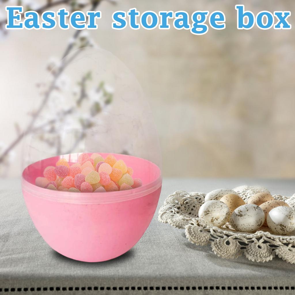 Cutie Depozitare din Plastic în Formă de Ou de Paște - Containere Organizatoare Stivuibile Pentru Bomboane, Jucării, Artizanat și Decorațiuni de Sărbătoare