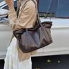 Quality Retro Big Tote Bags For Women 2026 Winter New Large Capacity Shopper Shoulder Crossbody Bag Practical Designer Handbags
