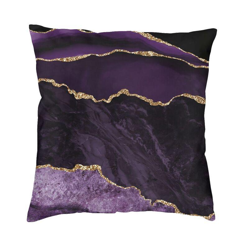 Marble Teal Agate Pattern Cushion Cover 45X45 Home Decor 3D Printing Marble Texture Throw Pillow For Living Room Two Side