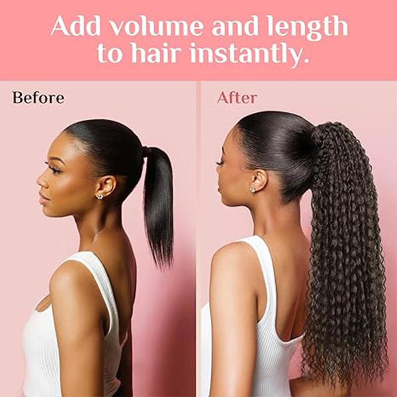 Ponytail Hair Extensions Are Lightweight Fluffy and Curly The Ponytail Is Naturally Soft and Synthetic Suitable for All Girls