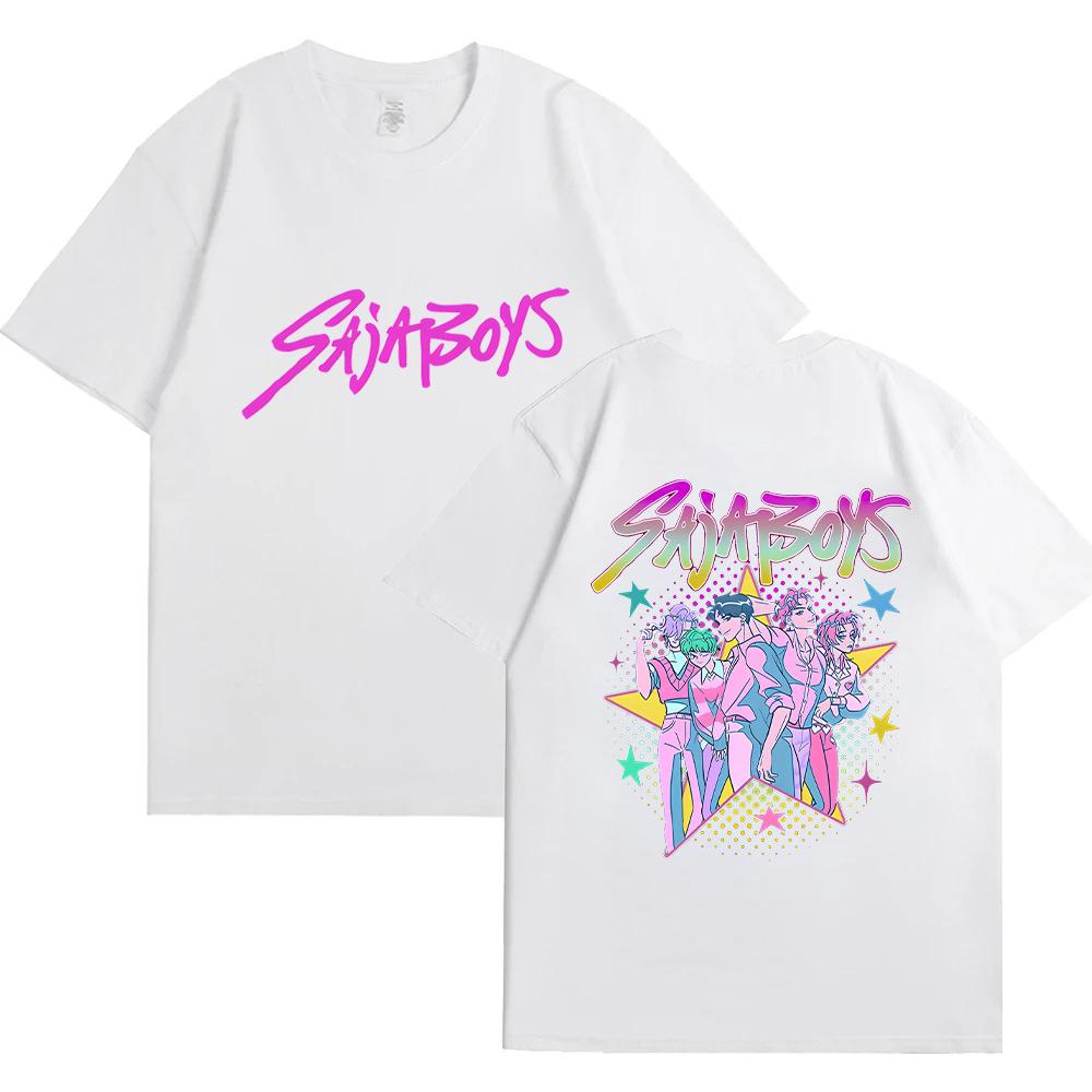 KPop Dämonenjäger Film Saja Boys T-Shirts Männer Frauen Hochwertiges Baumwoll-T-Shirt Mode Hip Hop Harajuku Kurzarm-T-Shirts