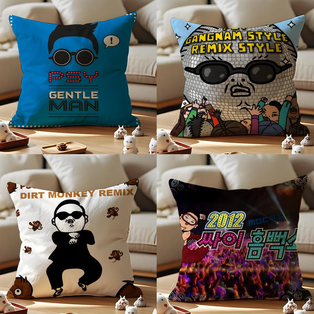 Psy Album Cushion Cover Pattern Printed Pillowcase For Living Room Sofa Cushion Cover & Bedroom Decor