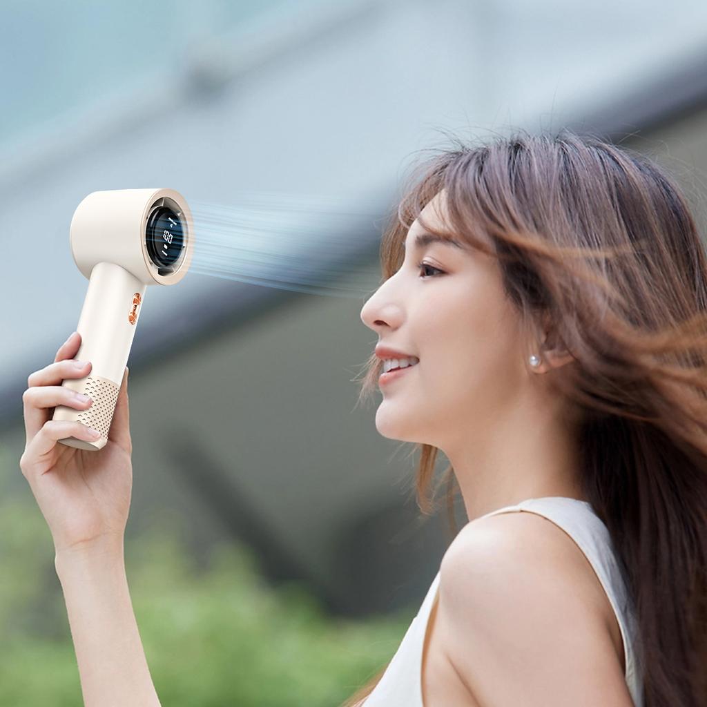 Xiaomi Handheld High Speed Mini Fan, Portable Personal Air Cooler Heater with 199 Levels Infinite Wind Speed Adjustment