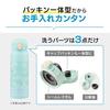 Zojirushi water bottle 480ml cute kids mug easy clean seamless lid only 3 parts wash children thermal insulation cooling one-touch unicorn purple