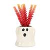 Ghost Planter Ceramic Cute Ghost Flowerpot Halloween Ghost Pot with Funny Expressions Gift for Succulent Lovers