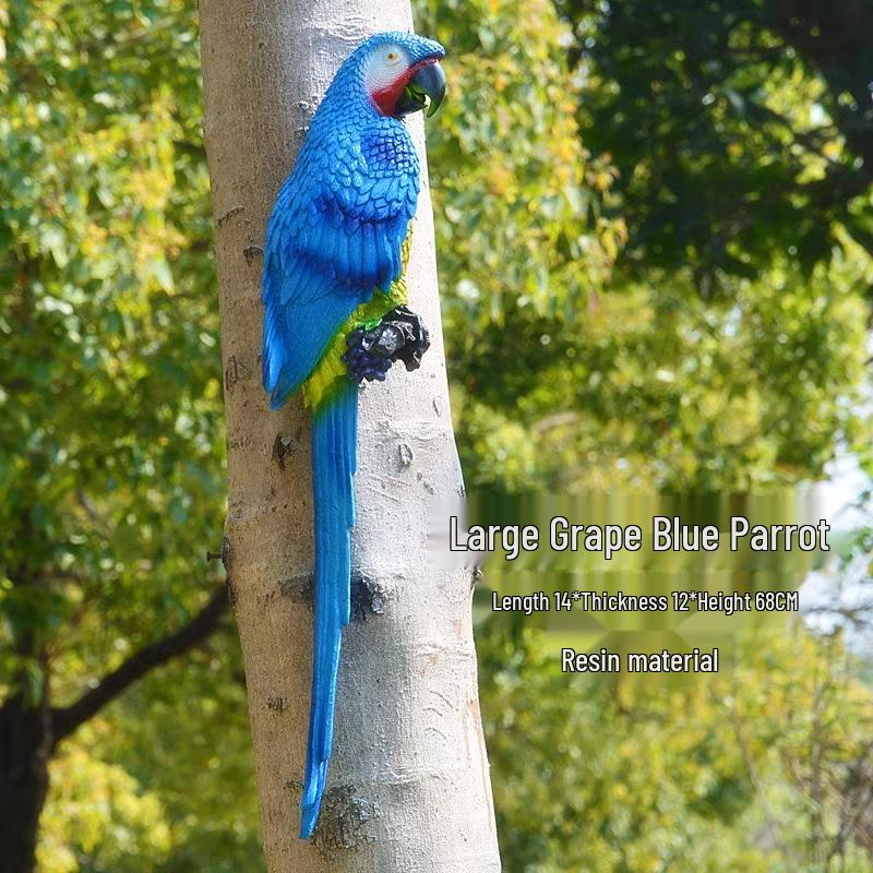 Creative Resin Macaw Cockatoo Small Bird Wall Hanging Ornament