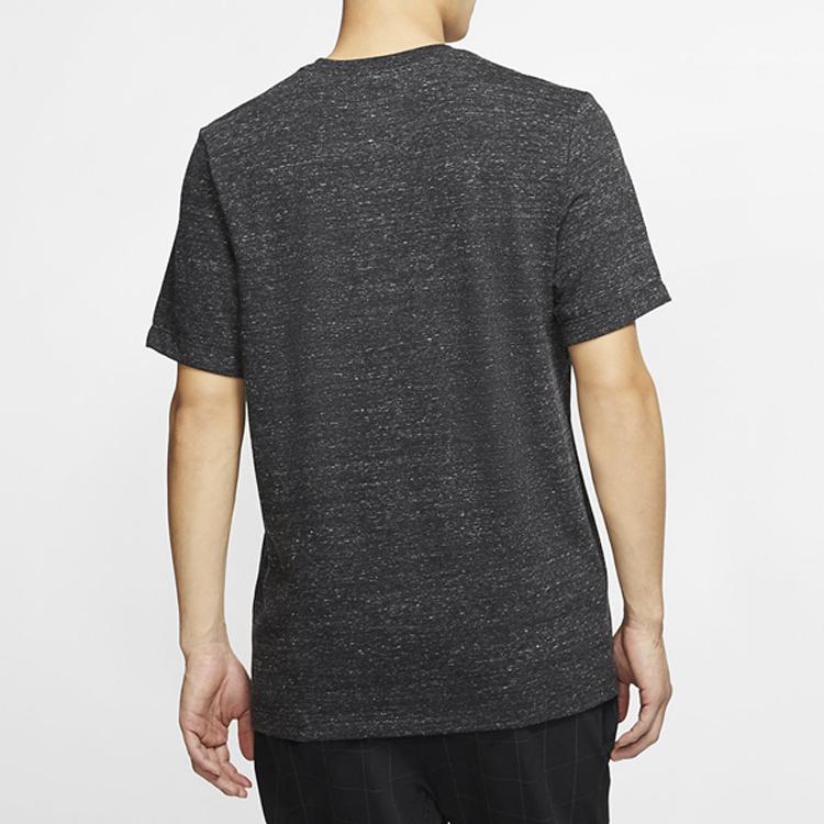 Nike Sportswear Heritage Letter Logo Print Short Sleeve T-Shirt Men Tops Black CK2382-010