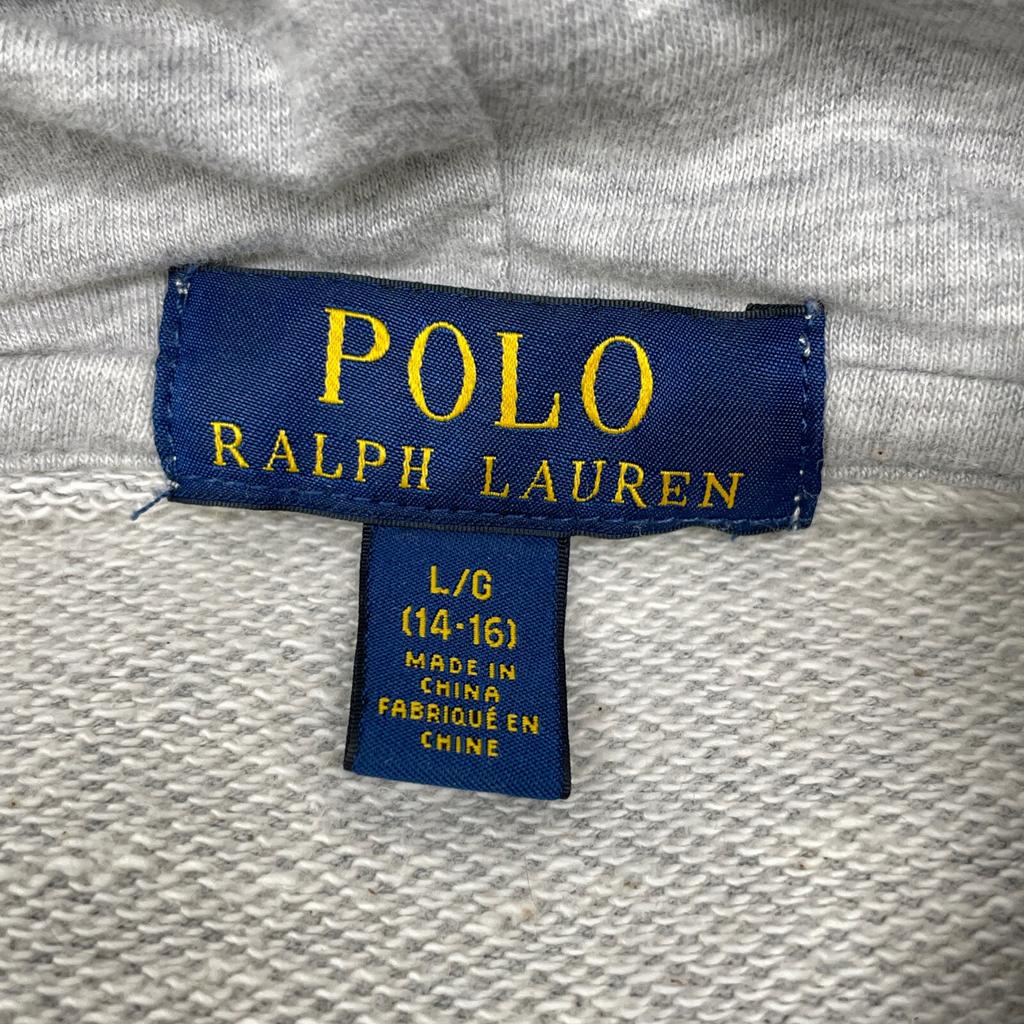 POLO RALPH LAUREN Grey Porrobear Sketch Parka tops L grayUsed
