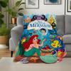 1pc, The Little Mermaid Ariel Blanket Seasonal Home Decor Gift for Friends, Soft Throw Blanket, Living Room, Travel, Camping