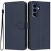 Applicable, Samsung S26FE lychee pattern leather case S26edge solid color card flip wallet mobile phone case