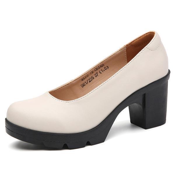 Fashion Women Shoes 2025 Spring Pumps Gold Heels Work Dress Professional Soft Bottom Sandals Ladies Lace-Up Office Boat Beige