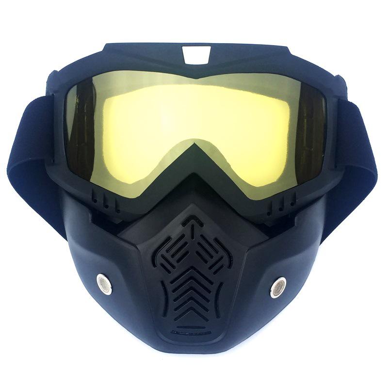 Retro Motorcycle Mask Goggles for Men and Women - Ideal for Off-Road Riding and Skiing