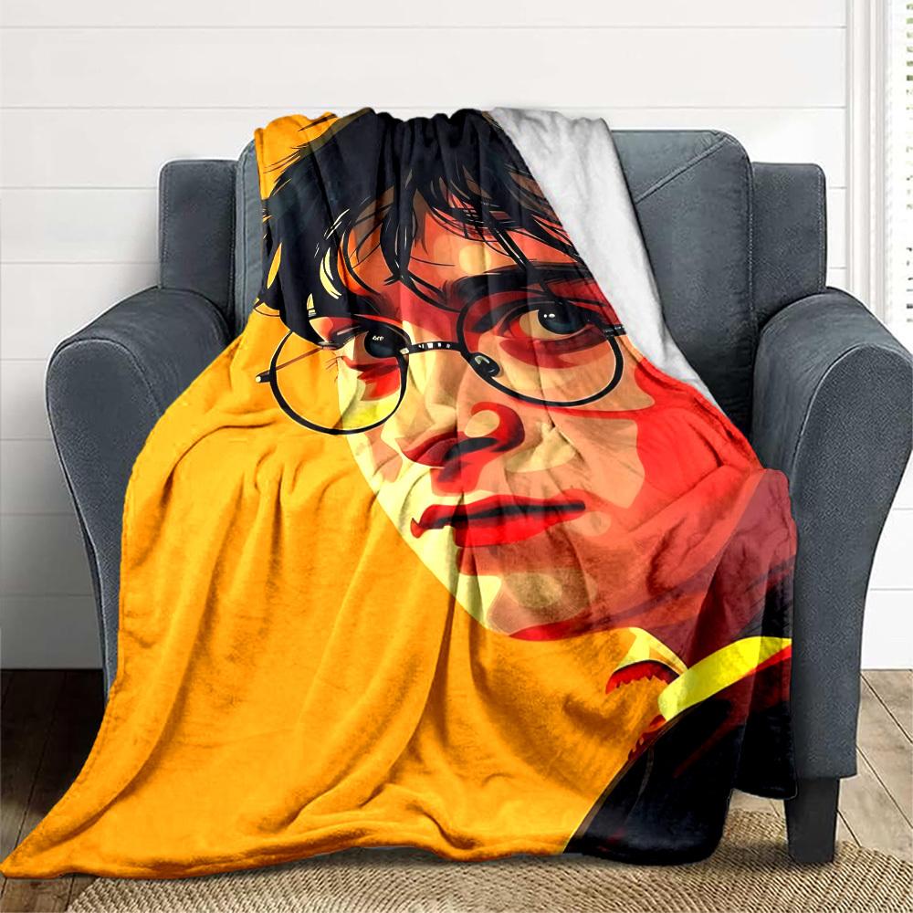 1 Stück Harry Potter Decke Leichte Flanell-Kuscheldecke für Sofa, Bett, Reisen, Camping, Wohnzimmer, Büro, Couch, Stuhl und Bett