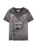 BUCKAROO [Premium] Damen Vintage Wing T-Shirt Grau