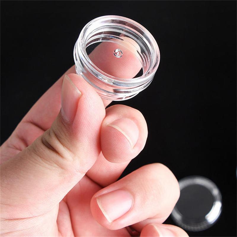 5/50/100pcs 5g Clear Cream Jar Cosmetic Bottles Containers Pot Sample Bottle For Nail Arts Small Clear Can Tin For Balm