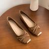 Fashion Women's Mary Jane Shoes Flat Sole Square Toe Shallow Mouth Shoes Women Dress Daily Commute Spring Autumn New Zapatillas De Mujer
