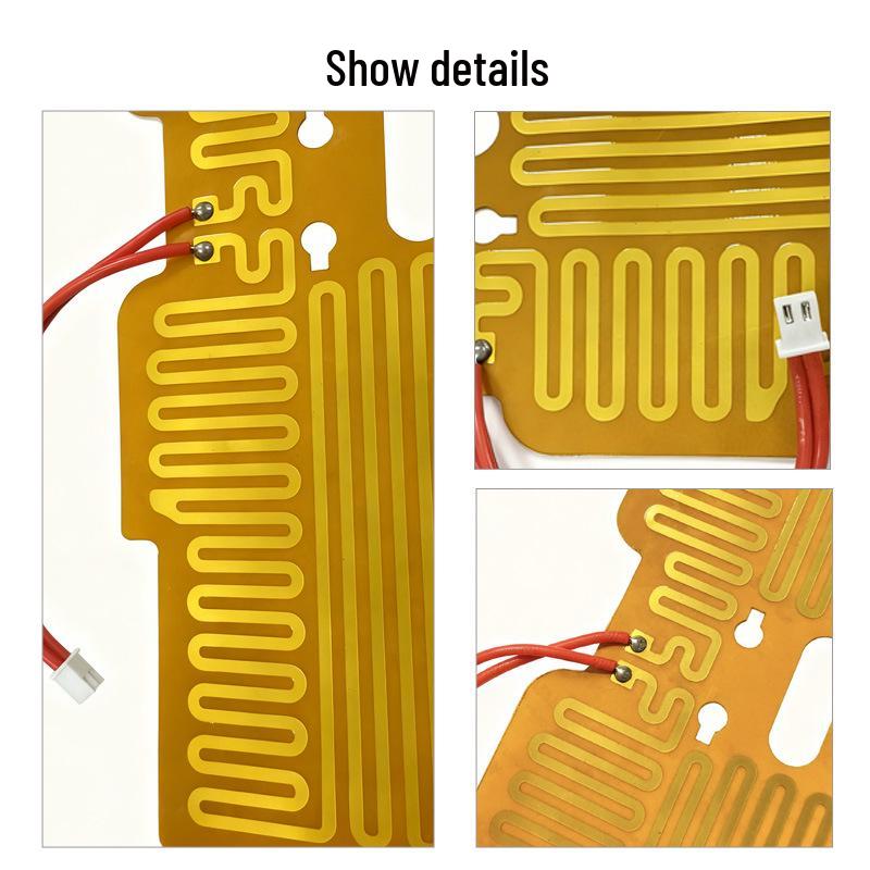 Temperature-Controlled Electric Heating Coaster Pad with Silicone and PET Film