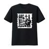 Heren Vintage One Way Jezus T-shirt Zwart X Large vintage Gewassen streetwear Comfortabele designer kleding Zacht Unisex mode