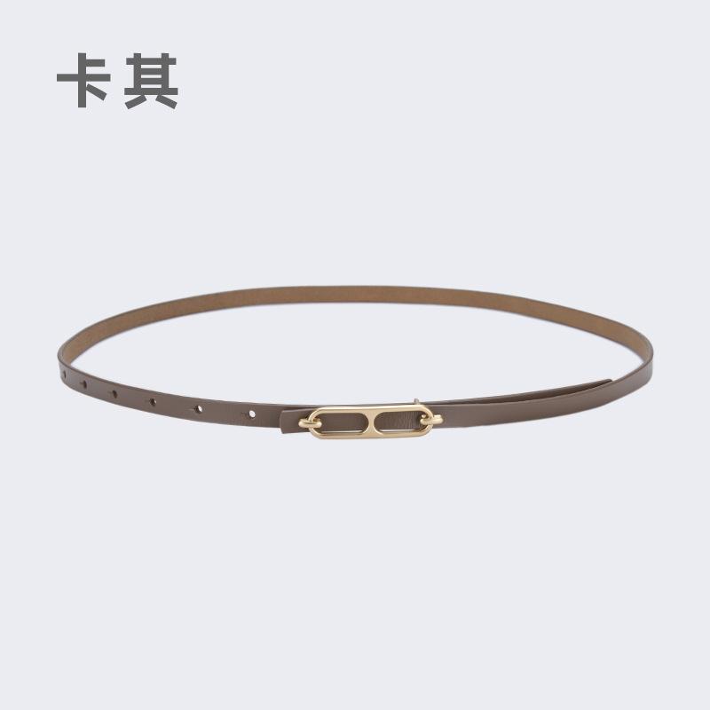 Simple Leather Thin Belt Decorative Dress Waist Chain Women'S Suit With Coat Sweater Jeans Belt