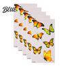 Temporary Face Tattoos 5 Sheets Butterfly Tattoo Stickers Waterproof Flower Tattoos Colorful Long-lasting Body for Parties Night Club Music Festival