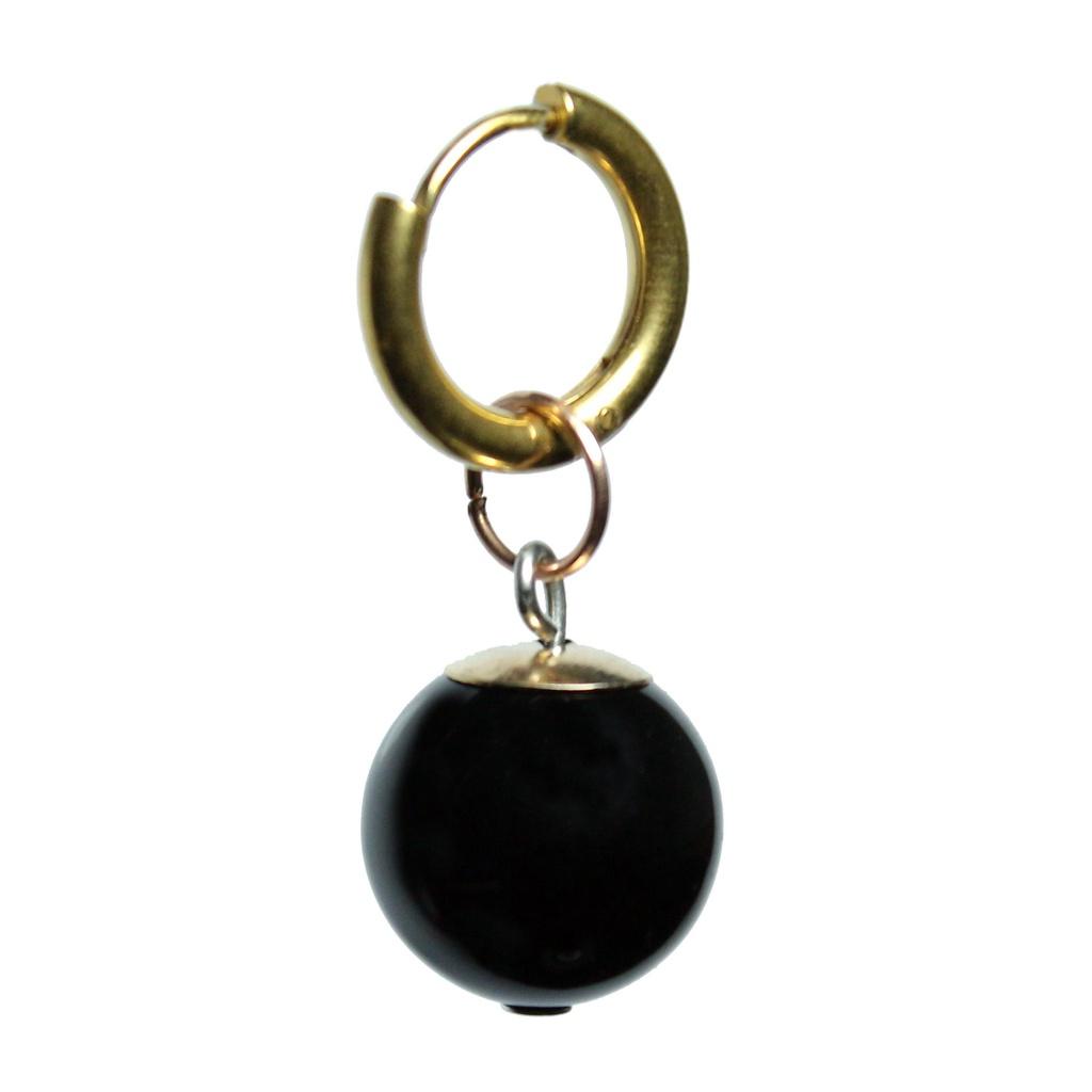 

Серьги Аниме Винтаж Дракон Сон Гоку с инкрустацией зеленым агатом, круглые жемчужины Black B