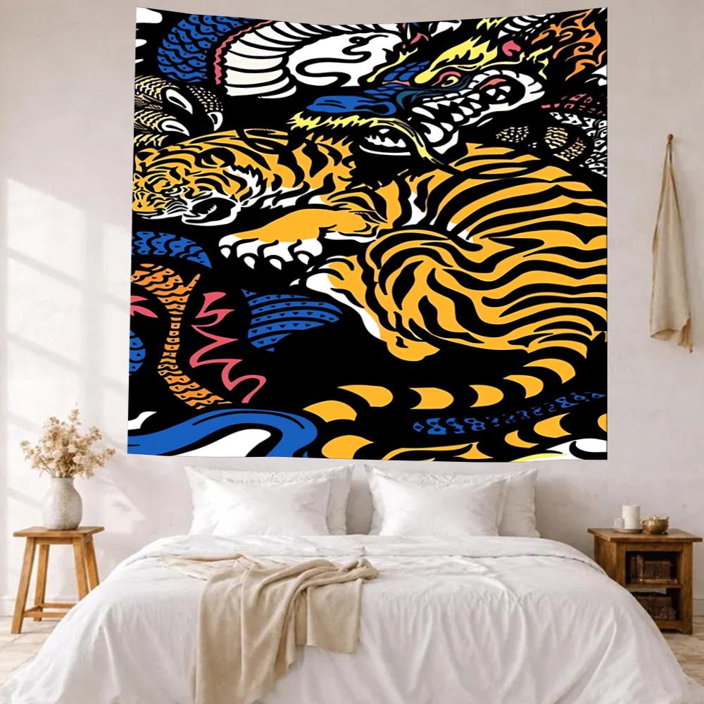 Dragon Wall Decor Tapestry Art For Pet Memorial Birthdaywedding Party Backdrop Family Gift